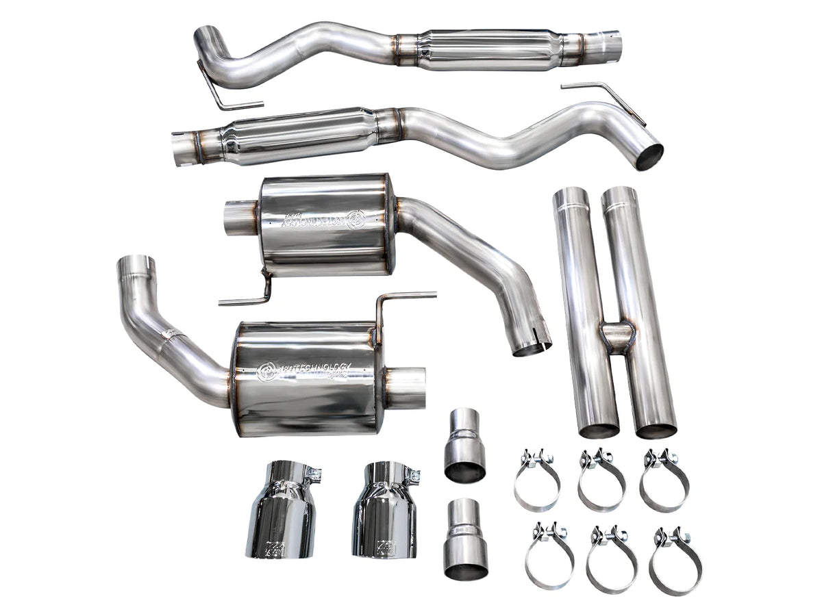 AWE 2024 Ford Mustang GT Fastback S650 RWD Touring Catback Exhaust w/ Dual Chrome Silver Tips - 3015-32650