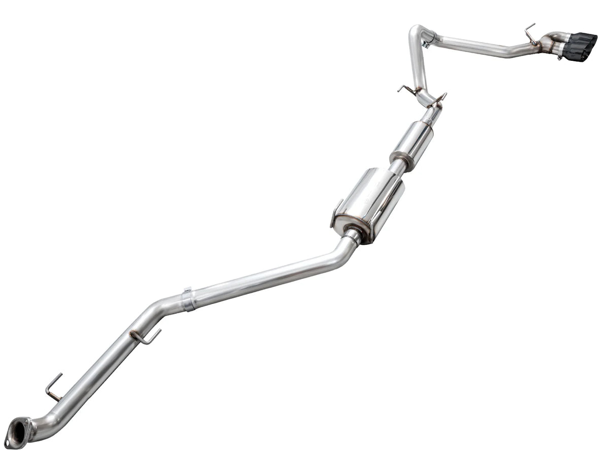 AWE Exhaust for 4th Gen Toyota Tacoma Dual Diamond Black Tips - 3015-33254