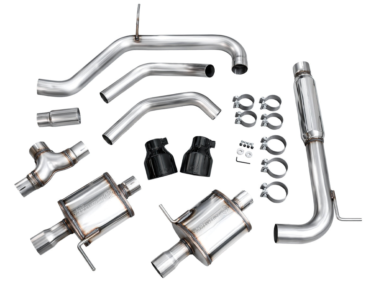 AWE 22-25 Volkswagen Jetta GLI Touring Edition Exhaust - Diamond Black Tips - 3015-33275