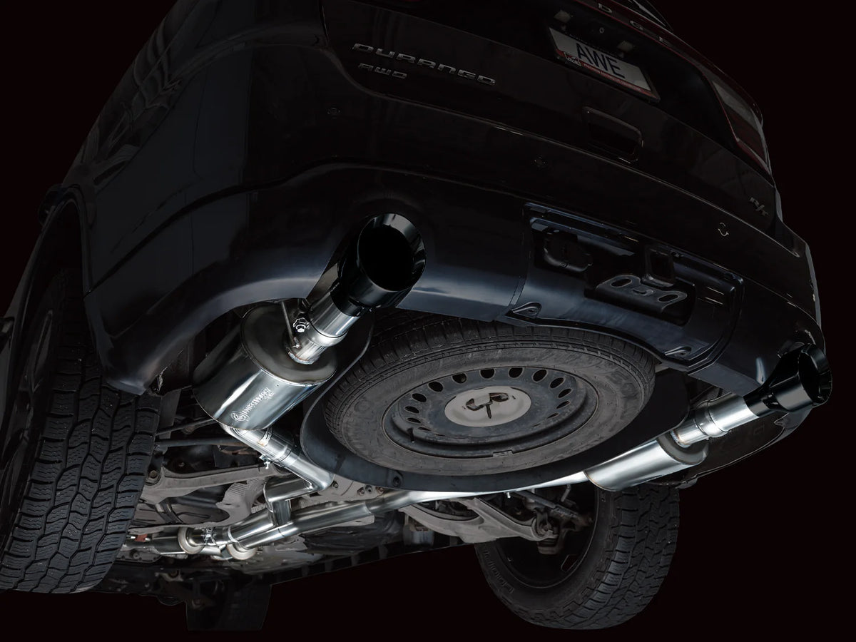 AWE Tuning 11-24 Dodge Durango 5.7L Track Edition Exhaust w/ Diamond Black Tips - 3020-33575