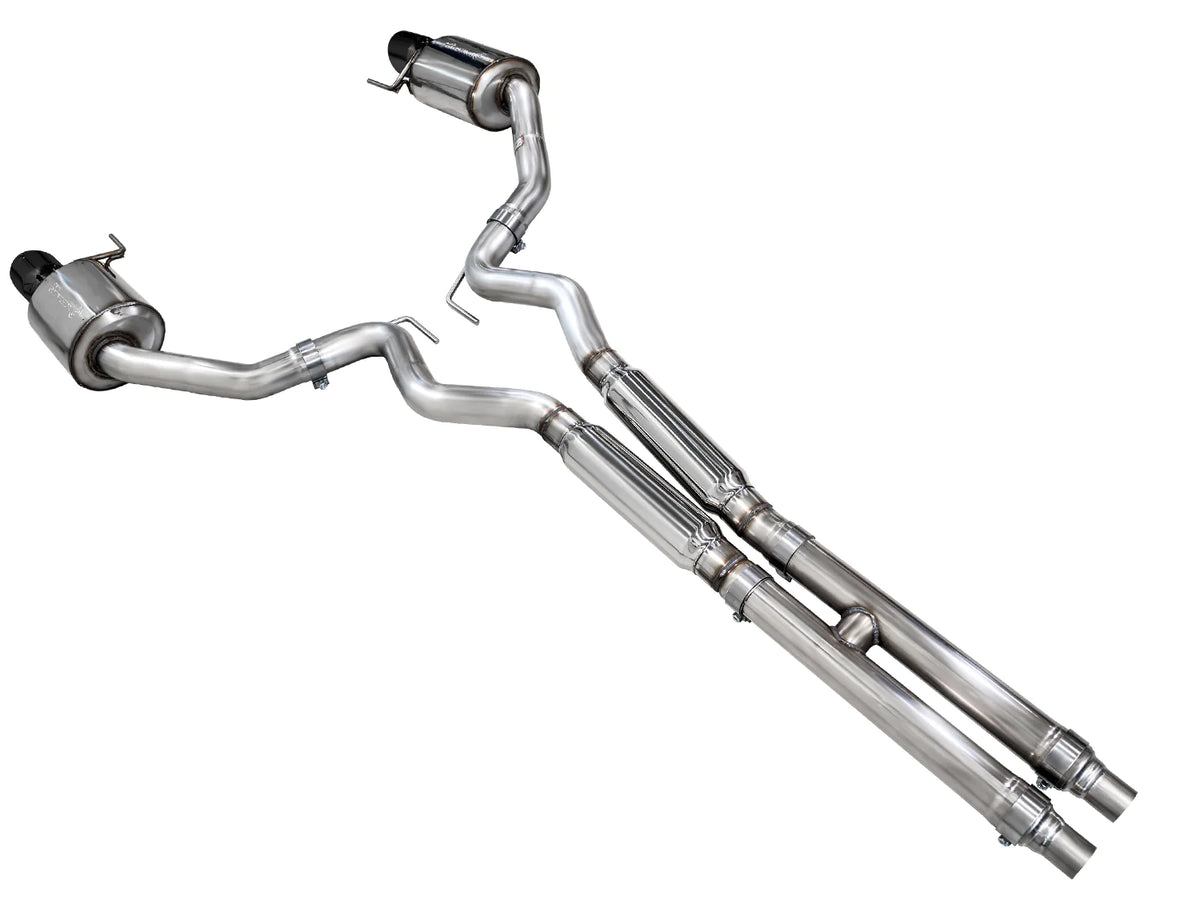 AWE 2024 Ford Mustang GT Fastback S650 RWD Touring Catback Exhaust w/ Dual Diamond Black Tips - 3015-33650