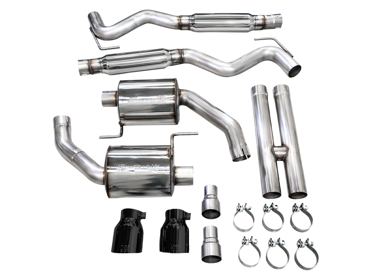 AWE 2024 Ford Mustang GT Fastback S650 RWD Touring Catback Exhaust w/ Dual Diamond Black Tips - 3015-33650