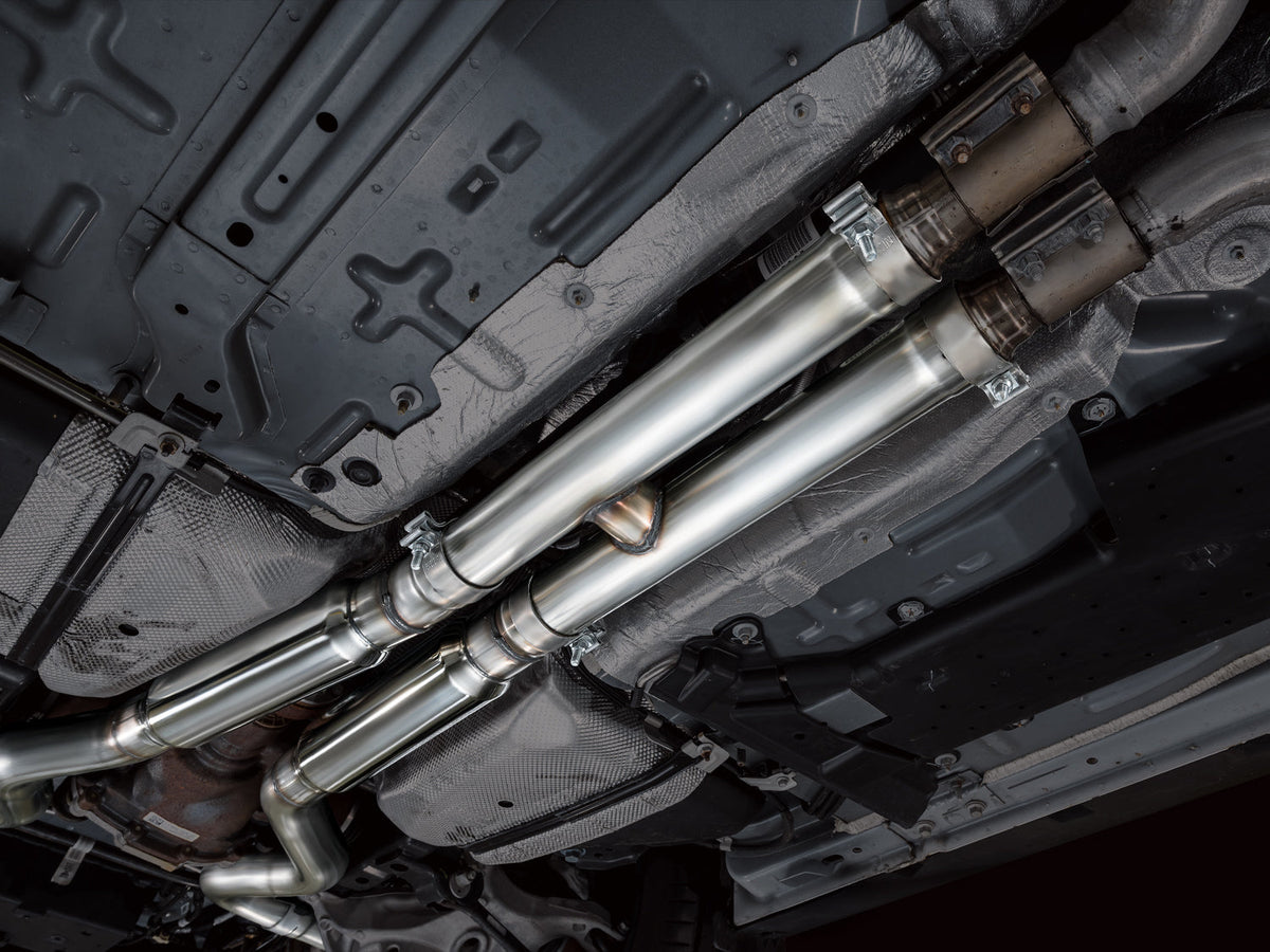 AWE 18-23 S550 Mustang GT SwitchPath Exhaust - Chrome Silver Tips - 3025-42550
