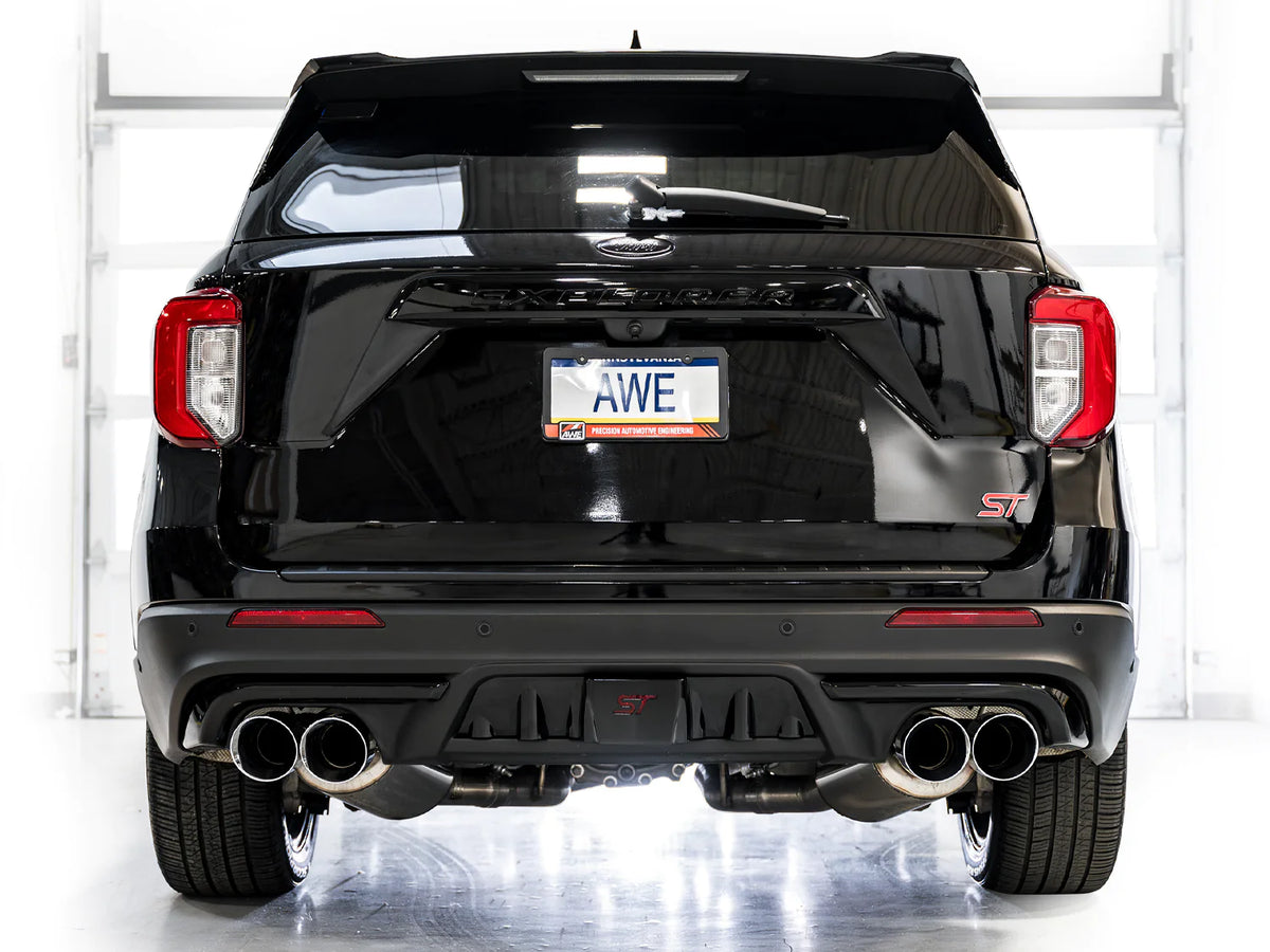 AWE Tuning 2020+ Ford Explorer ST Touring Edition Exhaust w/ Chrome Silver Tips - 3015-42625