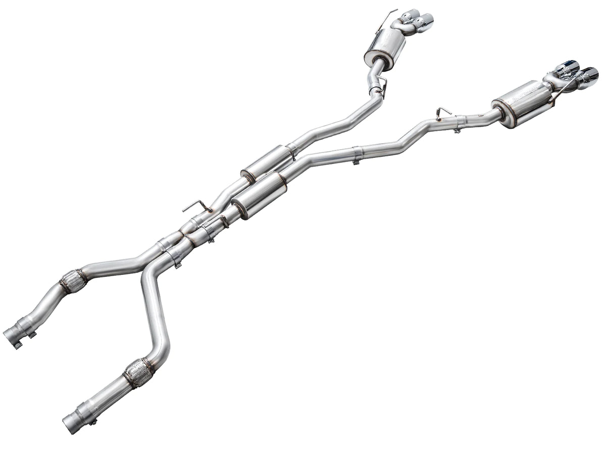 AWE Tuning 2020+ Ford Explorer ST Touring Edition Exhaust w/ Chrome Silver Tips - 3015-42625