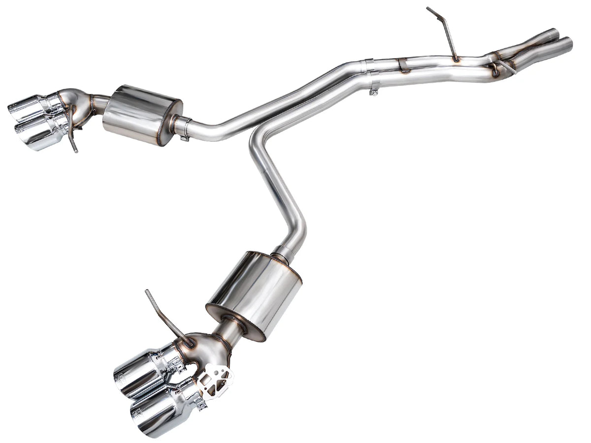 AWE Tuning 19-21 Porsche Macan 3.0T/2.9TT Touring Edition Catback Exhaust w/ Chrome Silver Tips - 3015-42951
