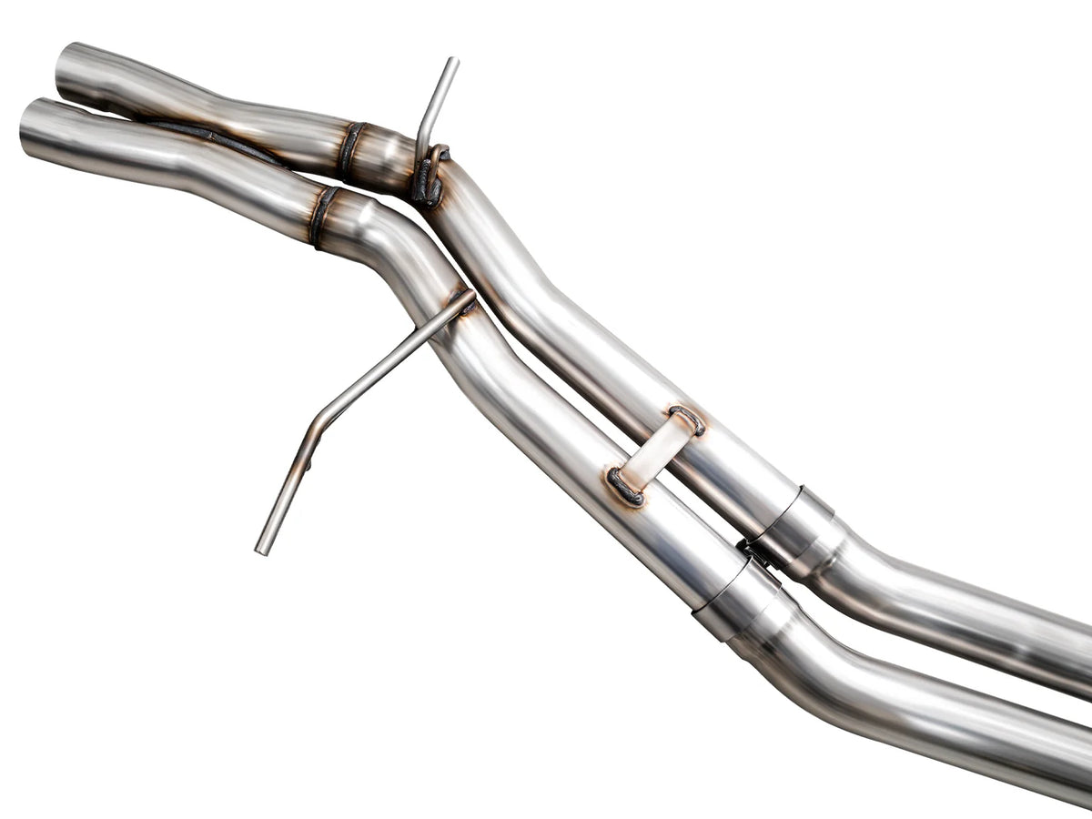 AWE Tuning 19-21 Porsche Macan 3.0T/2.9TT Touring Edition Catback Exhaust w/ Chrome Silver Tips - 3015-42951