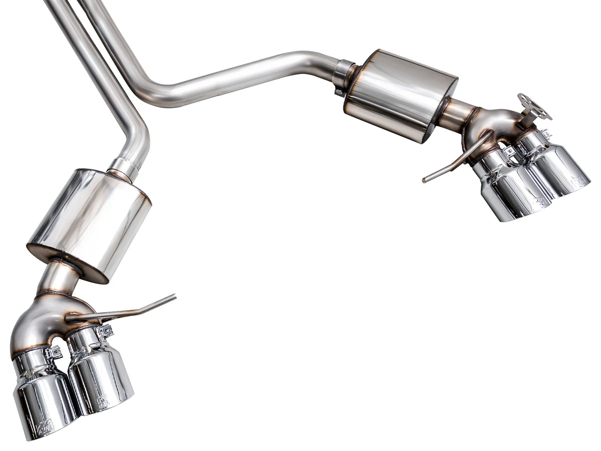 AWE Tuning 19-21 Porsche Macan 3.0T/2.9TT Touring Edition Catback Exhaust w/ Chrome Silver Tips - 3015-42951