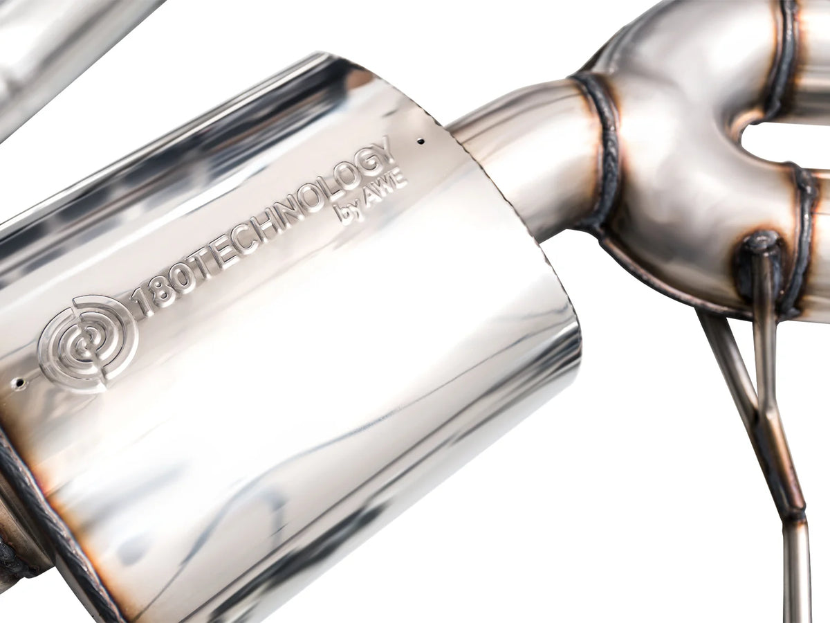 AWE Tuning 19-21 Porsche Macan 3.0T/2.9TT Touring Edition Catback Exhaust w/ Chrome Silver Tips - 3015-42951
