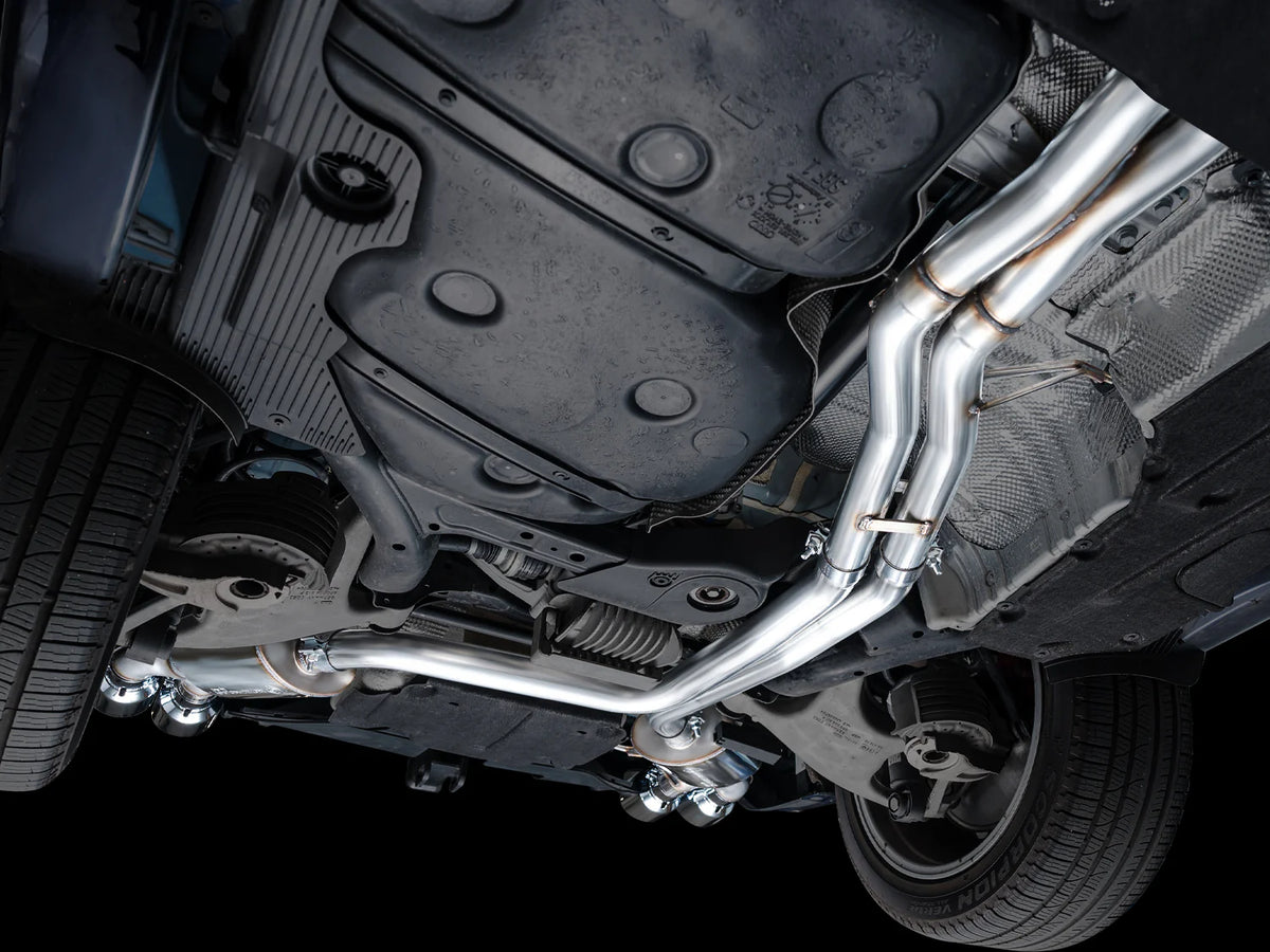 AWE Tuning 19-21 Porsche Macan 3.0T/2.9TT Touring Edition Catback Exhaust w/ Chrome Silver Tips - 3015-42951