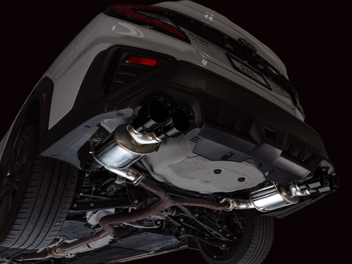 AWE Tuning 22-25 Subaru VB WRX Touring Edition Axleback Exhaust - Diamond Black Tips - 3015-43424