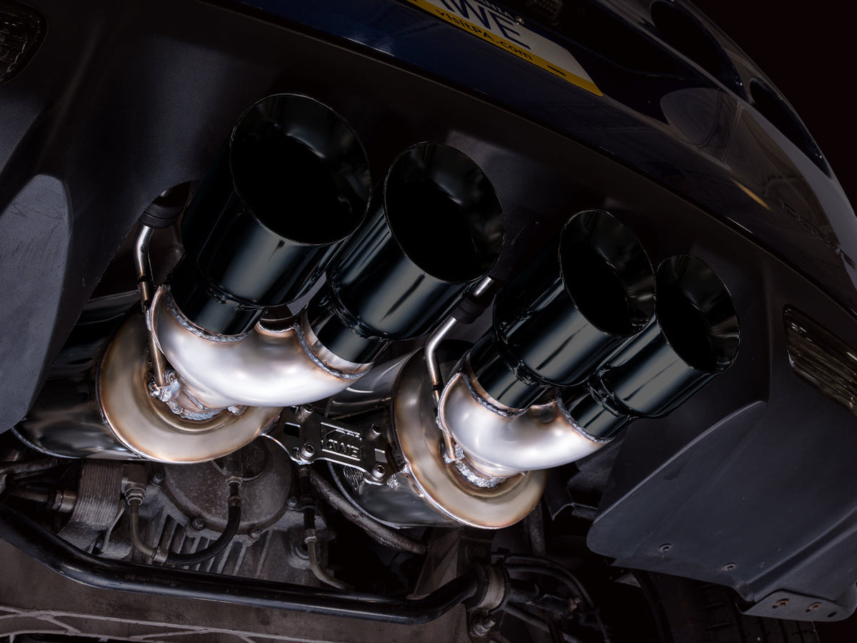 AWE Tuning C6 Chevrolet Corvette Z06/ZR1 Touring Edition Axle-back Exhaust w/ Diamond Black Tips - 3015-43606 for 2006-2013 C