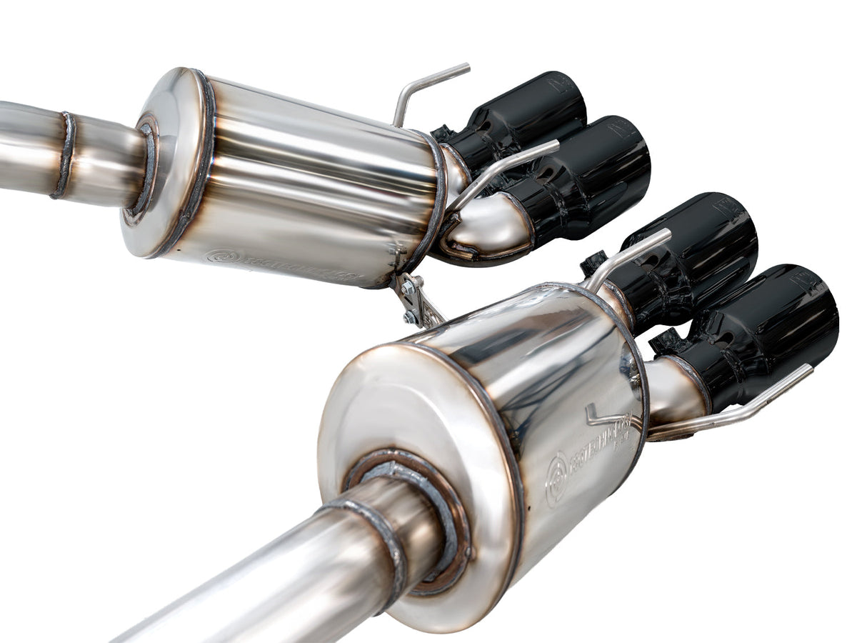 AWE Tuning C6 Chevrolet Corvette Z06/ZR1 Touring Edition Axle-back Exhaust w/ Diamond Black Tips - 3015-43606 for 2006-2013 C