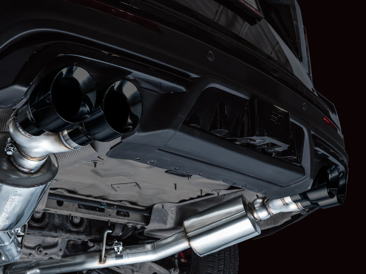 AWE Tuning 2020+ Ford Explorer ST Touring Edition Exhaust w/ Diamond Black Tips - 3015-43625