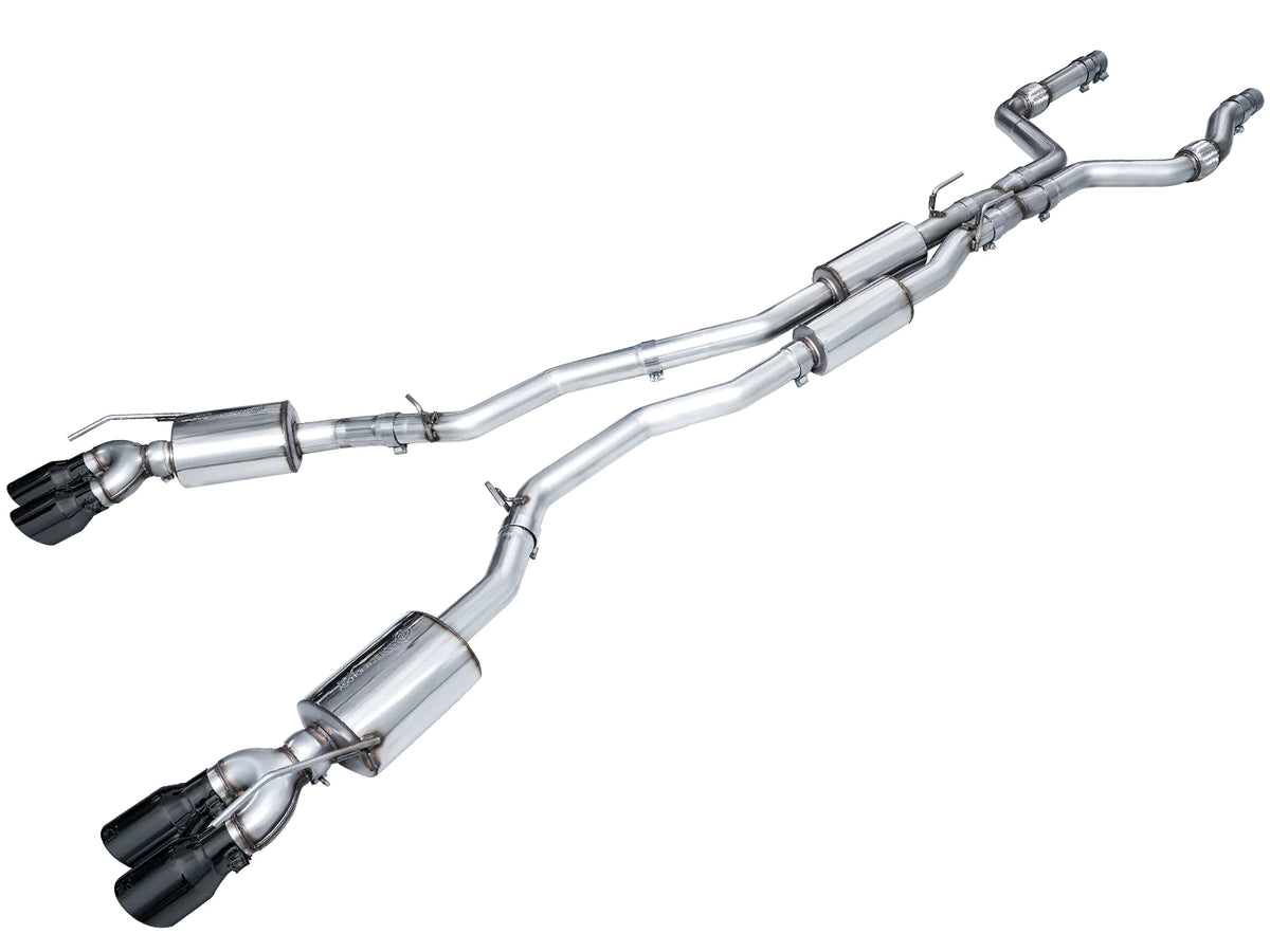 AWE Tuning 2020+ Ford Explorer ST Touring Edition Exhaust w/ Diamond Black Tips - 3015-43625