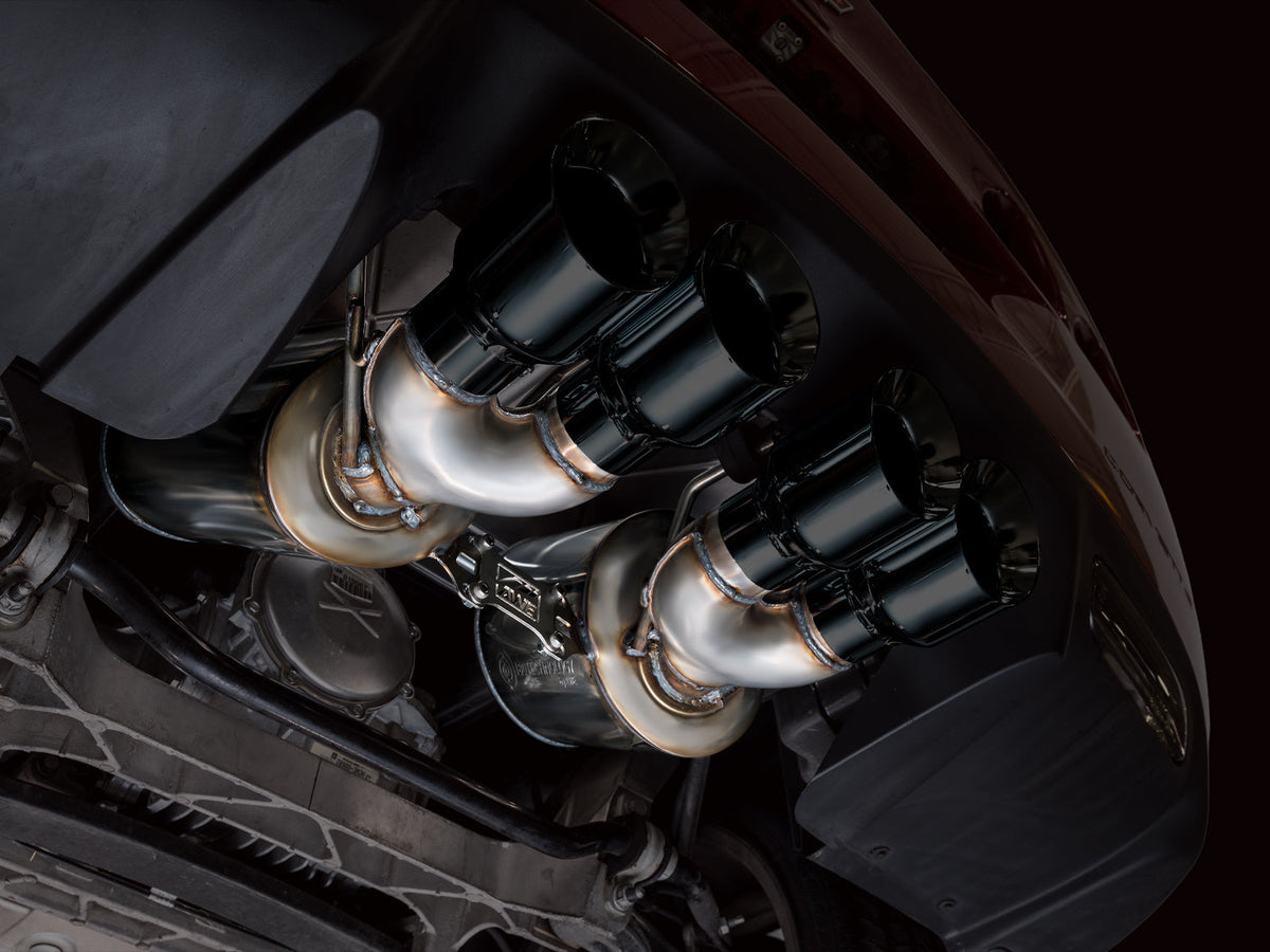 AWE Tuning 09-13 Chevrolet Corvette 6.2L Track Edition Axle-back Exhaust w/ Diamond Black Tips - 3020-43662