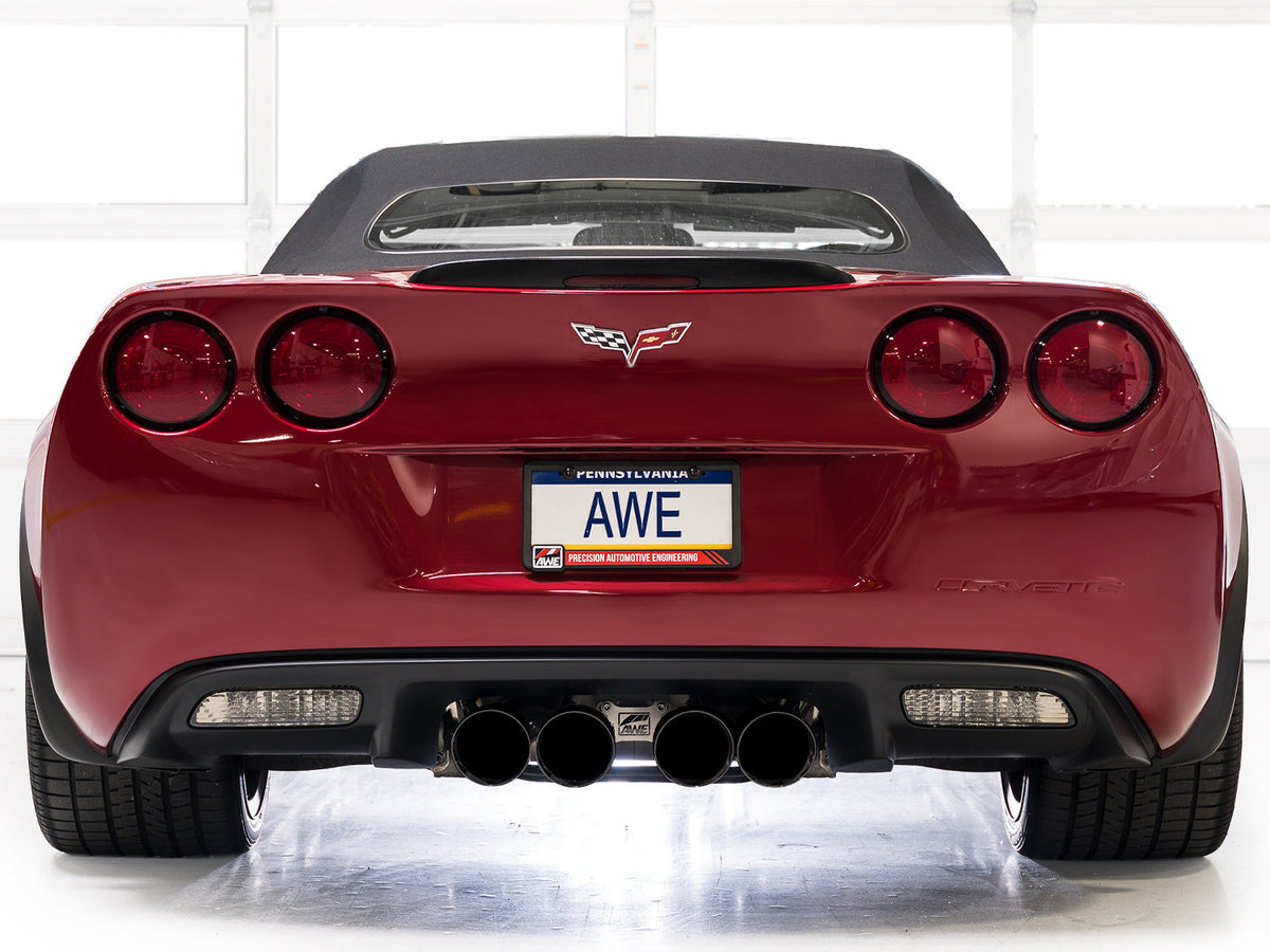 AWE Tuning 09-13 Chevrolet Corvette 6.2L Touring Edition Axle-back Exhaust w/ Diamond Black Tips - 3015-43662 for 2009-2013 C