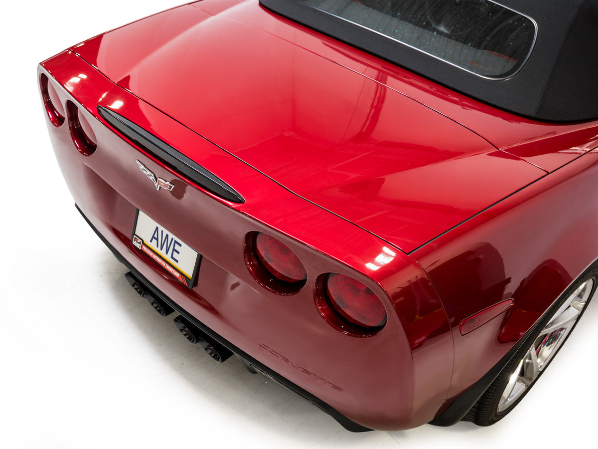 AWE Tuning 09-13 Chevrolet Corvette 6.2L Track Edition Axle-back Exhaust w/ Diamond Black Tips - 3020-43662