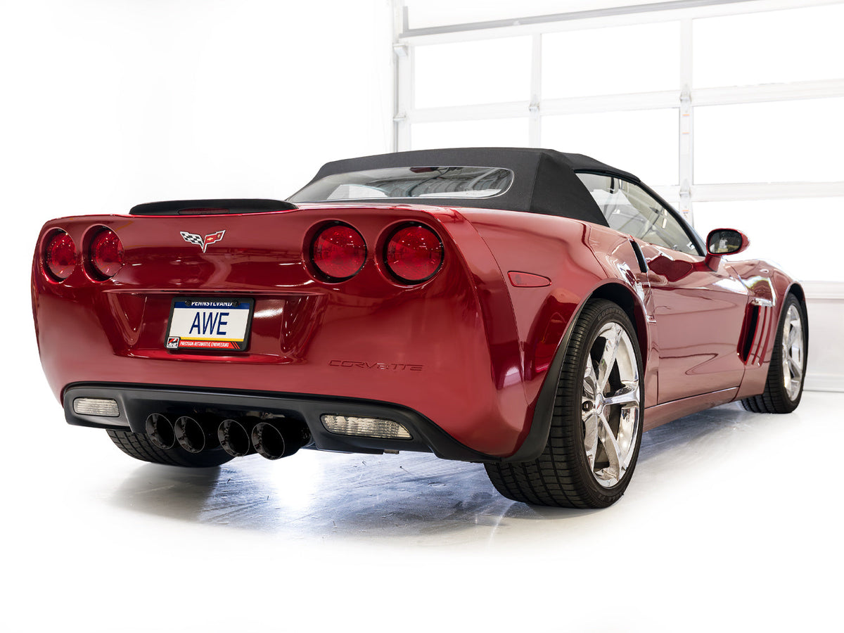 AWE Tuning 09-13 Chevrolet Corvette 6.2L Touring Edition Axle-back Exhaust w/ Diamond Black Tips - 3015-43662 for 2009-2013 C