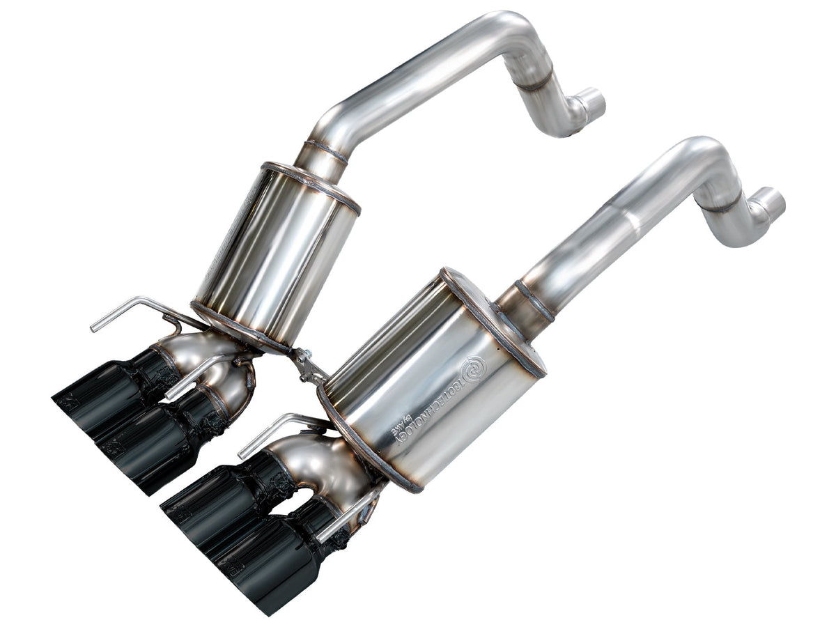 AWE Tuning 09-13 Chevrolet Corvette 6.2L Track Edition Axle-back Exhaust w/ Diamond Black Tips - 3020-43662