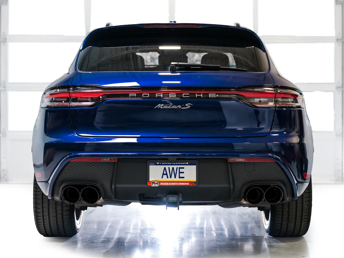 AWE Tuning 2022+ Porsche Macan 2.9TT Touring Edition Catback Exhaust w/ Diamond Black Tips - 3015-43952