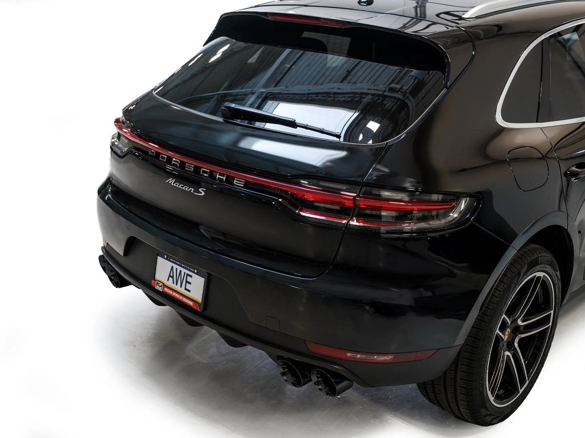 AWE Tuning 19-21 Porsche Macan 3.0T/2.9TT Touring Edition Catback Exhaust w/ Diamond Black Tips - 3015-43951