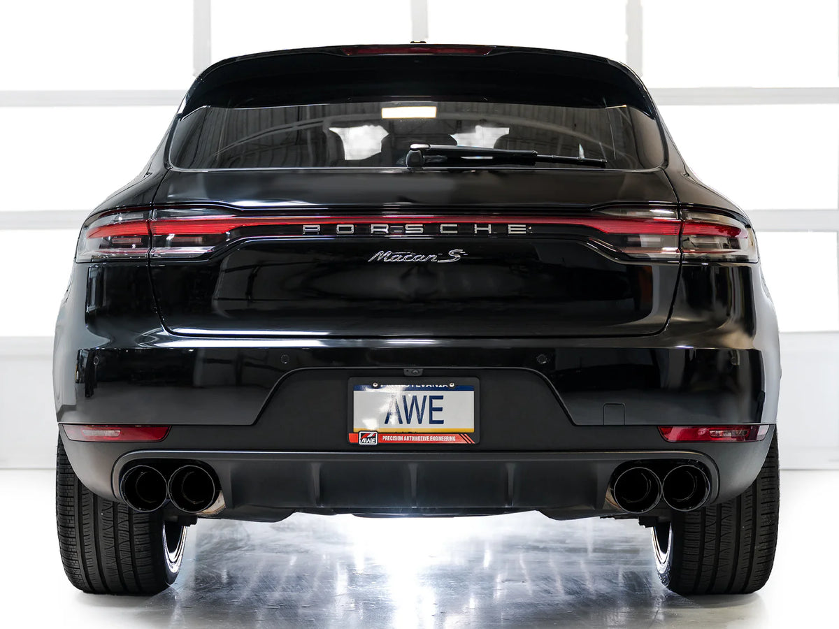 AWE Tuning 19-21 Porsche Macan 3.0T/2.9TT Touring Edition Catback Exhaust w/ Diamond Black Tips - 3015-43951