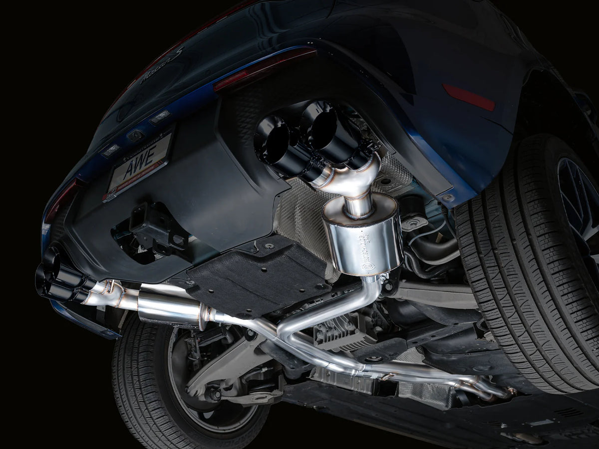AWE Tuning 2022+ Porsche Macan 2.9TT Touring Edition Catback Exhaust w/ Diamond Black Tips - 3015-43952
