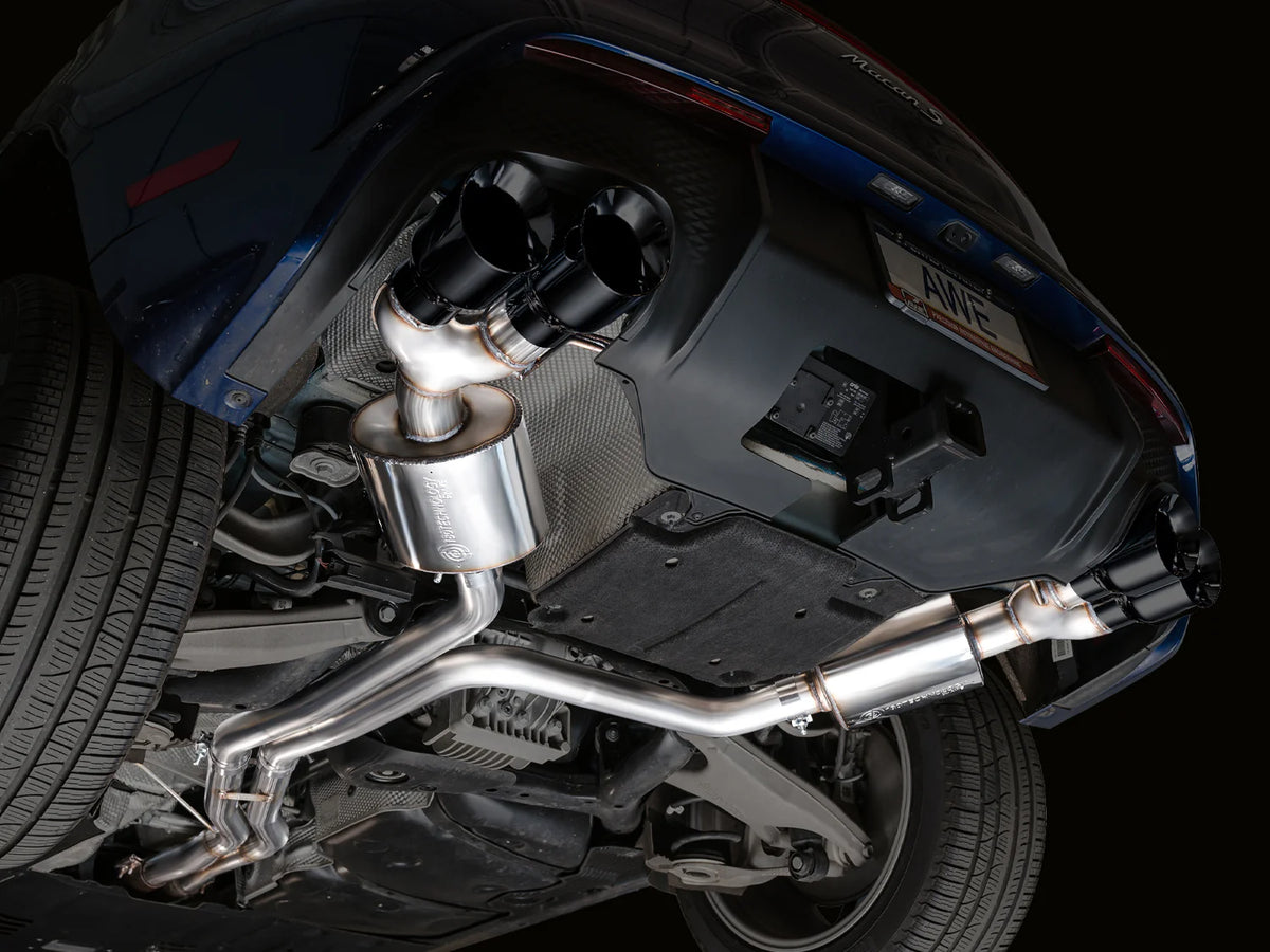 AWE Tuning 2022+ Porsche Macan 2.9TT Touring Edition Catback Exhaust w/ Diamond Black Tips - 3015-43952