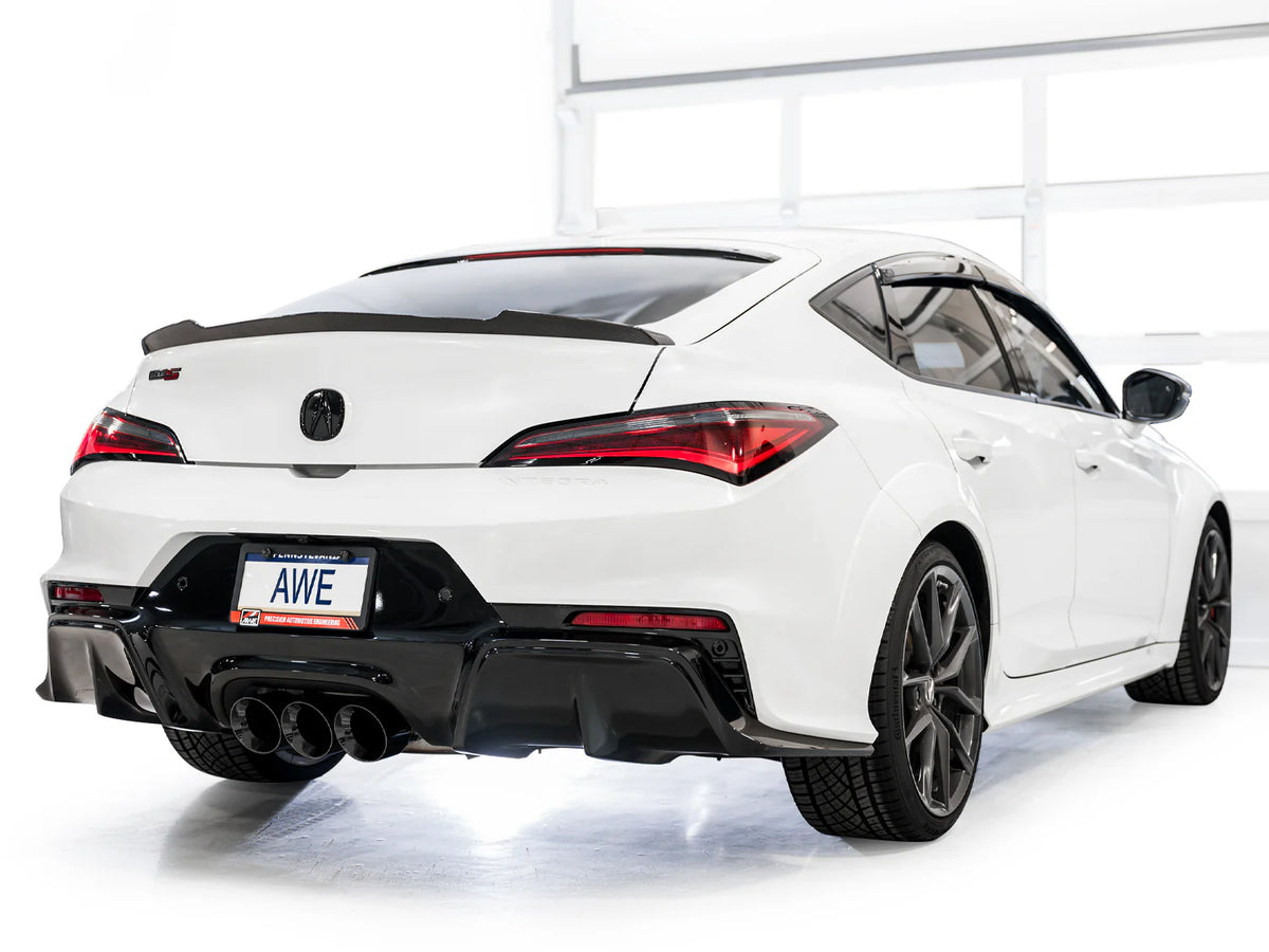 AWE Tuning 2024 Acura Integra Type S DE5 FWD Track Edition Exhaust w/ Triple Diamond Black Tips - 3020-53335