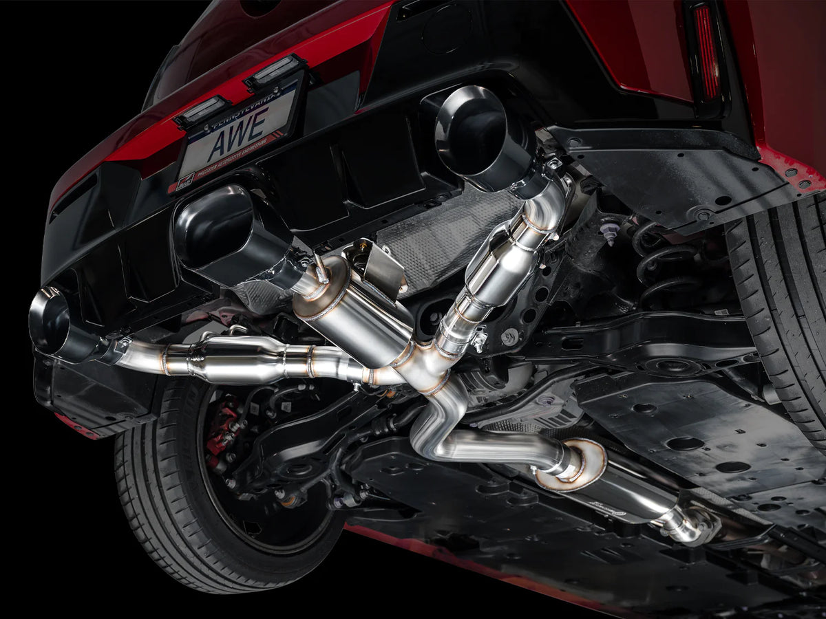 AWE Tuning 2023+ Toyota GR Corolla Track Edition Exhaust - Diamond Black Tips - 3020-53472