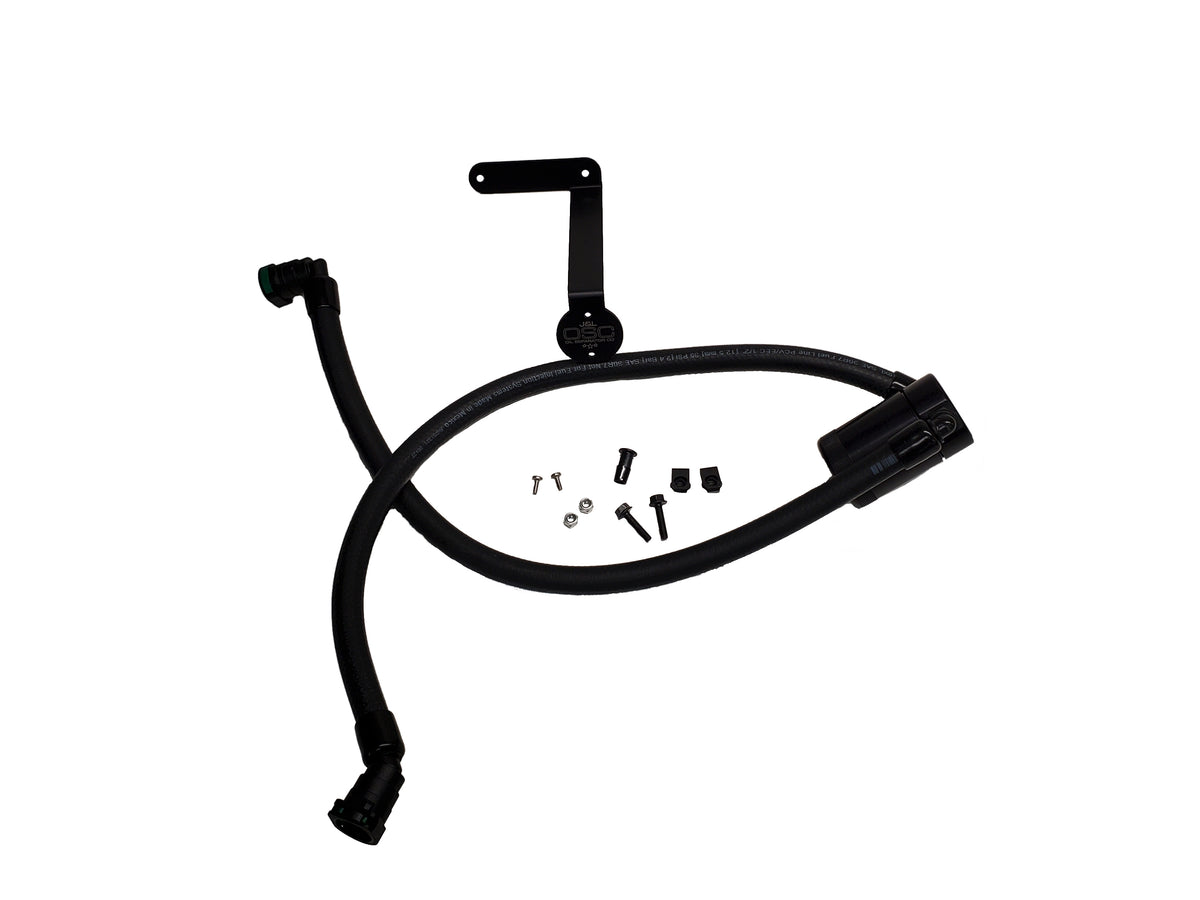 J&L 2011-2025 Ford F-150 2.7L/3.5L/5.0L Passenger Side Oil Separator 3.0 - Black Anodized - 3016P-B