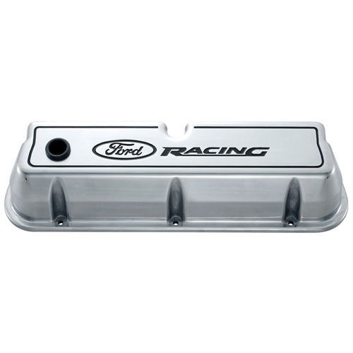 Ford Performance - Ford Racing Logo Die-cast Valve Covers Polished - 302-001