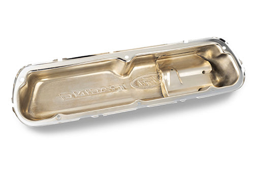 Ford Performance - Ford Racing Embossed Logo Stamped Steel Valve Covers Chrome - 302-070