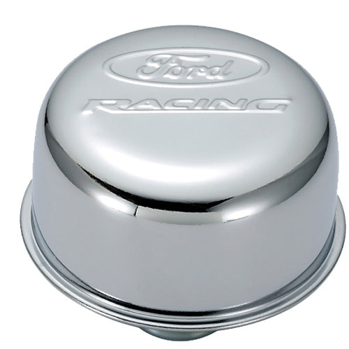 Ford Performance - Ford Racing Logo Air Breather Cap: Push-in Type Chrome - 302-215