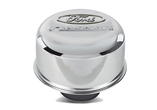 Ford Performance - Ford Racing Logo Air Breather Cap: Push-in Type Chrome - 302-215