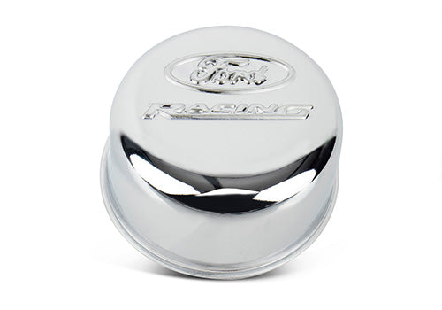 Ford Performance - Ford Racing Logo Air Breather Cap: Push-in Type Chrome - 302-215