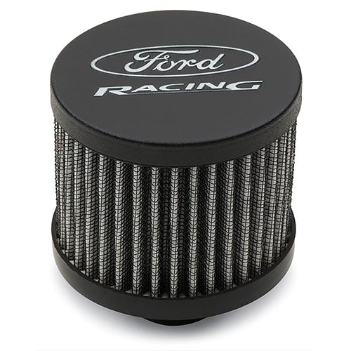 Ford Performance - "ford Racing" Breather - Black Crinkle Finish - Unshielded - 302-234