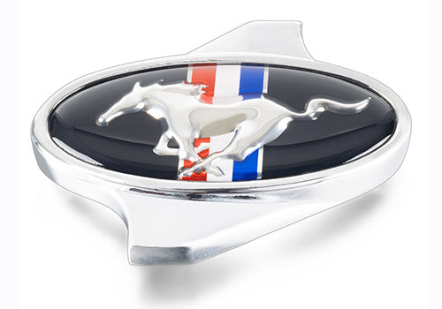 Ford Performance - Chrome Air Cleaner Nut: Mustang Logo - 302-337