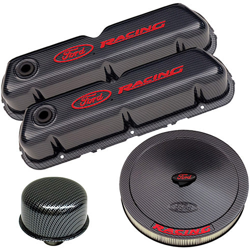 Ford Performance - Ford Racing Complete Dress up Kit, Carbon Fiber Style Finish - 302-520