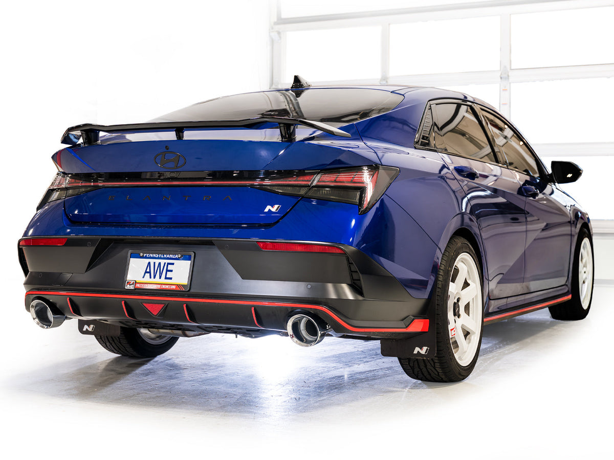 AWE 22-26 Hyundai Elantra N SwitchPath Cat-Back Exhaust - Chrome Silver Tips - 3025-32237