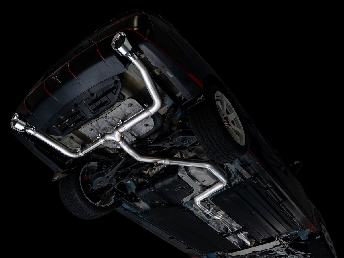 AWE 22-26 Hyundai Elantra N Track Edition Cat-Back Exhaust - Chrome Silver Tips - 3020-32237