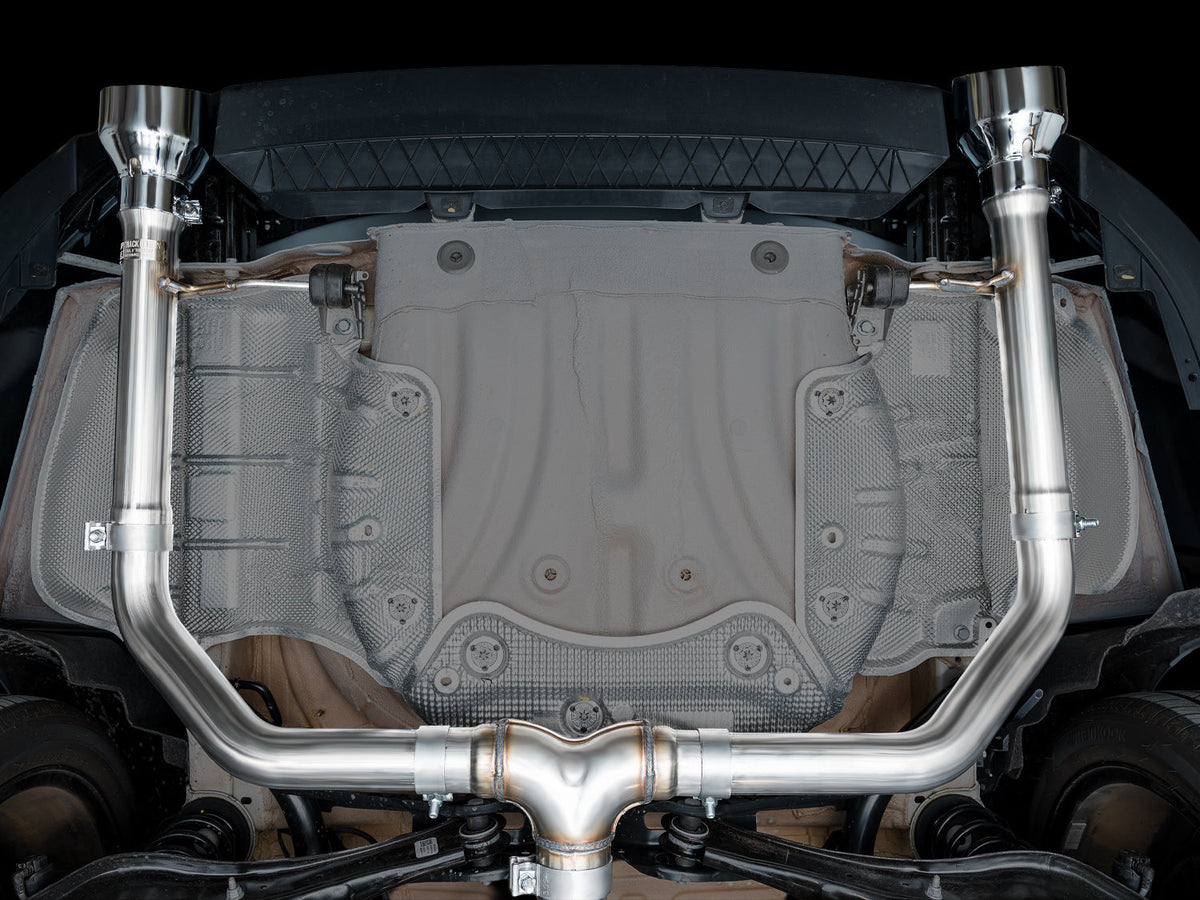 AWE 22-25 Volkswagen Jetta GLI Track Edition Exhaust - Chrome Silver Tips - 3020-32275