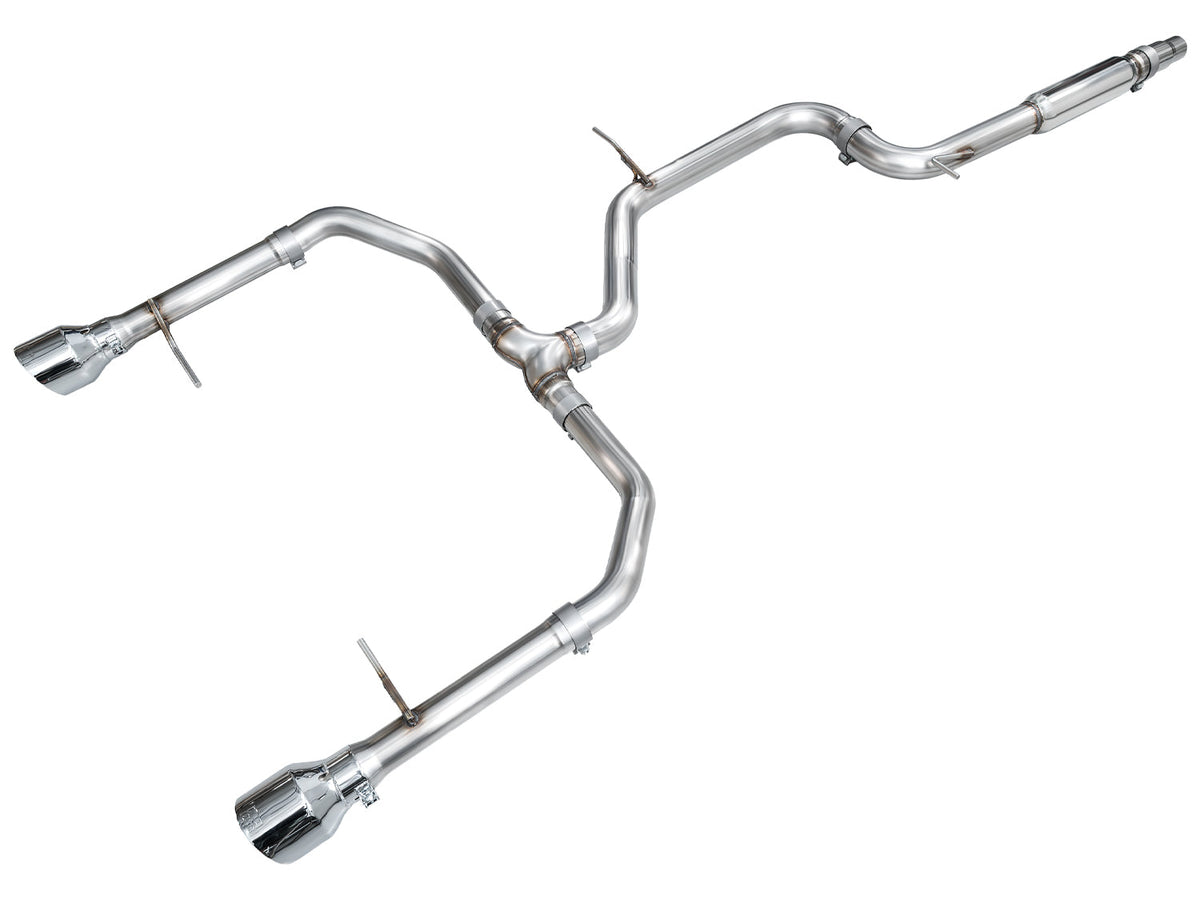 AWE 22-25 Volkswagen Jetta GLI Track Edition Exhaust - Chrome Silver Tips - 3020-32275