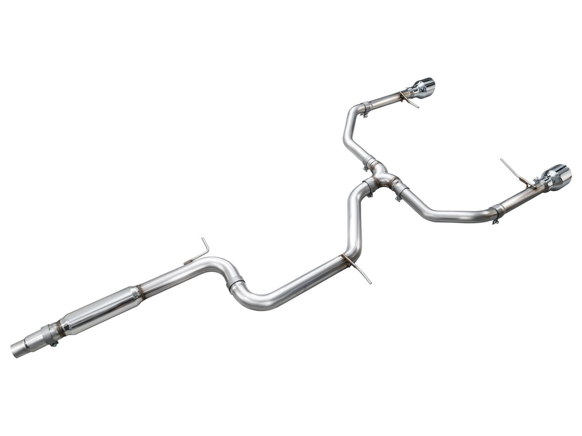 AWE 22-25 Volkswagen Jetta GLI Track Edition Exhaust - Chrome Silver Tips - 3020-32275