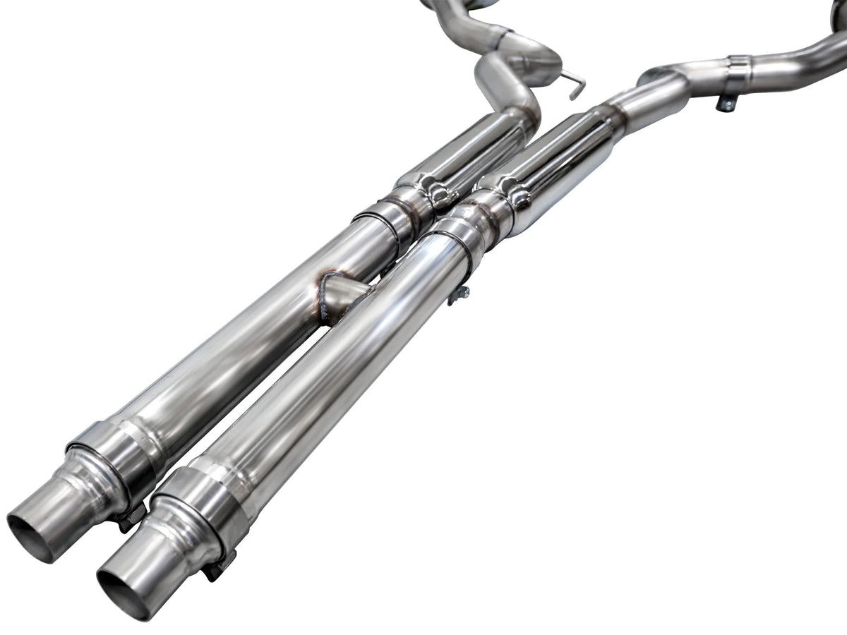 AWE 2024 Ford Mustang GT Fastback S650 RWD Track Edition Catback Exhaust w/ Dual Diamond Black Tips - 3020-33650