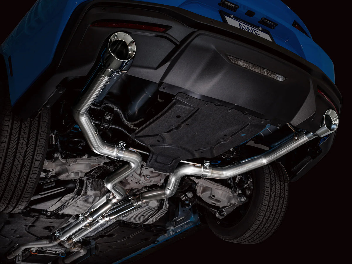AWE 2024 Ford Mustang GT Fastback S650 RWD Track Edition Catback Exhaust w/ Dual Chrome Silver Tips - 3020-32650
