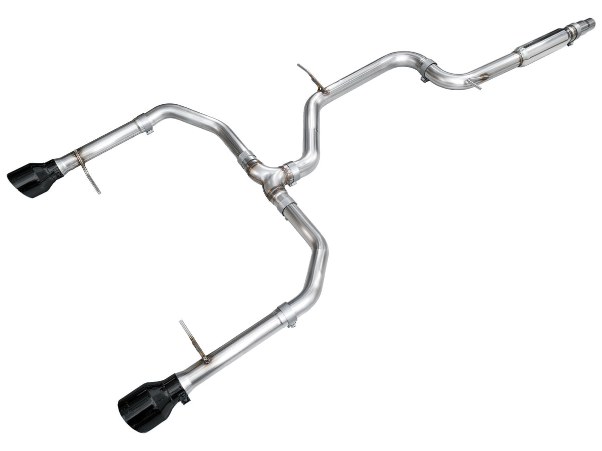 AWE 22-25 Volkswagen Jetta GLI Track Edition Exhaust - Diamond Black Tips - 3020-33275