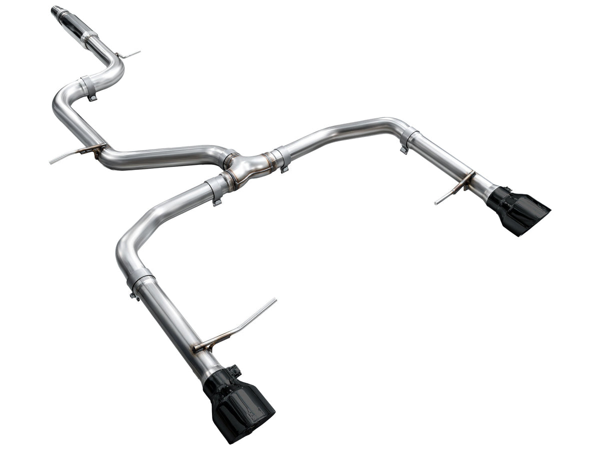 AWE 22-25 Volkswagen Jetta GLI Track Edition Exhaust - Diamond Black Tips - 3020-33275