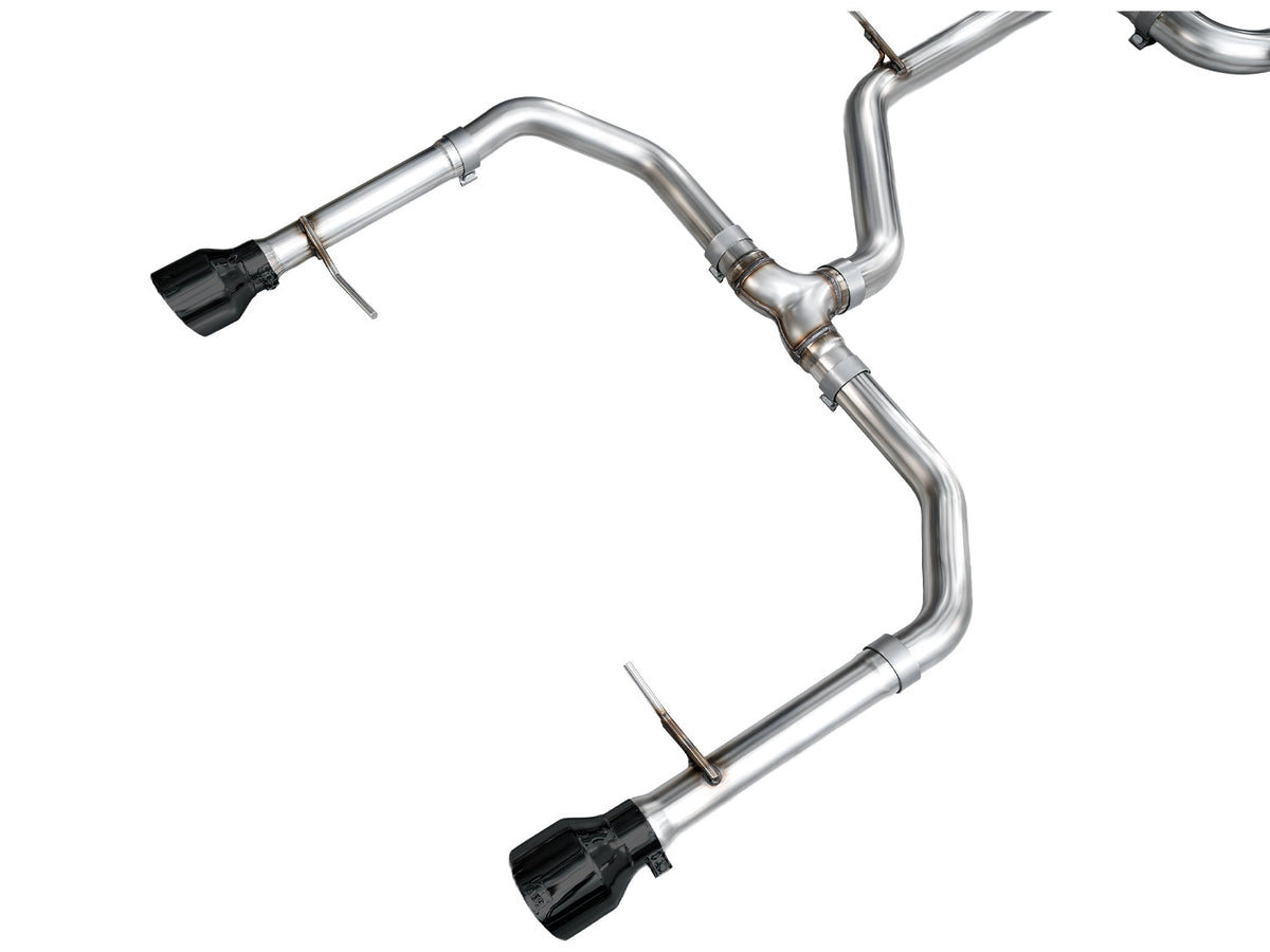 AWE 22-25 Volkswagen Jetta GLI Track Edition Exhaust - Diamond Black Tips - 3020-33275